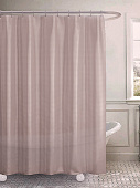 Шторка для ванной 200x180см DE'NASTIA с рельефным рисунком светло-коричневая ПЕВА 000000000001201065