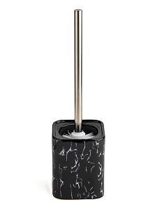Щётка для унитаза с подставкой DE'NASTIA мрамор чёрный керамика 000000000001213501