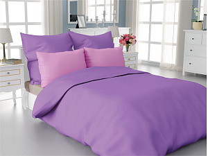 Комплект наволочек DE'NASTIA твилл 50х70см-2шт 100%Хлопок сирень C010646 000000000001178285