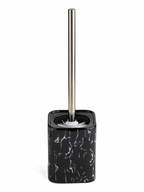 Щётка для унитаза с подставкой DE'NASTIA мрамор чёрный керамика 000000000001213501