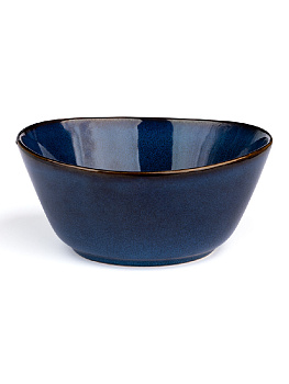 Салатник 18см/800мл DE'NASTIA средний синий керамика 000000000001210841