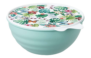 Миска с крышкой 2,8л PHIBO Wave с декором пластик 000000000001184571