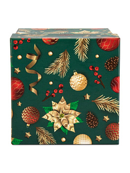 Коробка подарочная 11х11х11см ЗОЛОТАЯ МАГИЯ куб 000000000001228418