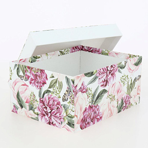 Коробка подарочная 19x15x9см РУТАУПАК ПИОН 000000000001210675