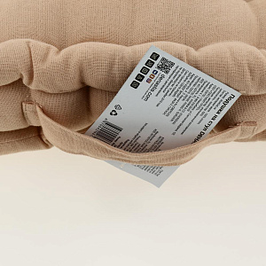 Подушка на стул (пуф) DE'NASTIA 40x40х8см 100%Хлопок дыня P111161 000000000001199508