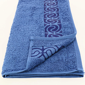 Полотенце 50х90см CLEANELLY BASIC Колоннэ махровое плотность 460гр/м синий 100% хлопок ПЦ2601-4538,19-4048 000000000001205522