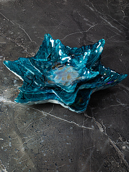 Блюдо сервировочное 32см EFE GLASS Морская звезда стекло 000000000001213508