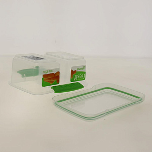 Контейнер для СВЧ 1л двойной прямоугольный FRESH SISTEMA. Два отдельных отделения для хранения.Можно использовать в микроволновой пе 000000000001197080