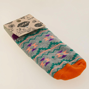 Носки женские р.36-39/23-25 LUCKY укороченные принт ананас 000000000001184375