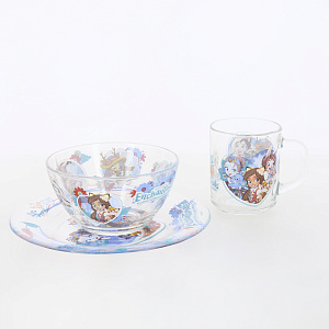 Набор детский посуды PRIORITY ЭНЧАНТИМАЛС/МАТЕЛ стекло 000000000001193710