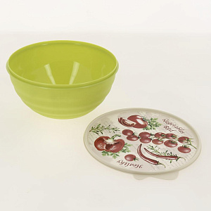 МИСКА С КРЫШКОЙ С ДЕКОРОМ WAVE 1,55Л Phibo 4332452 000000000001198281