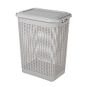 Корзина для белья 50л 42х31х56см ECONOVA светло-серый пластик 000000000001223410