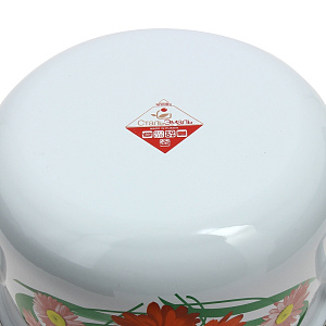 Кастрюля 4л СТАЛЬЭМАЛЬ Летние цветы коническая форма эмалированная сталь 000000000001136697