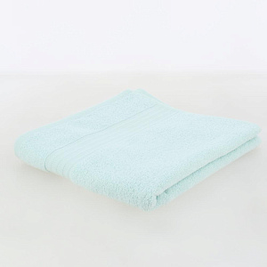 Полотенце махровое 60х100см LUCKY бордюр полосы зеленое 100% хлопок 000000000001208933