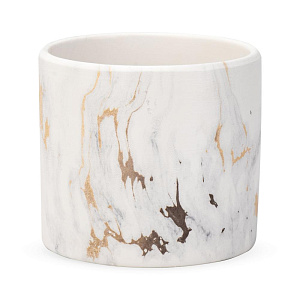 Кашпо 12,5х11,5см 1л Мрамор II керамика 000000000001225865
