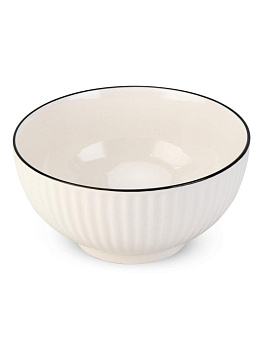 Салатник 15см черная кайма керамика 000000000001227221