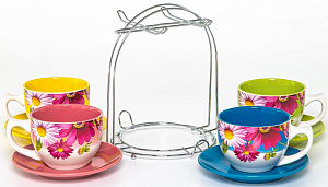 Набор чайный 8 предметов (чашка 220мл-4шт/блюдце-4шт) ELRINGTON Ромашка подарочная упаковка керамика 000000000001205647