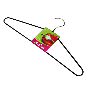 Вешалка с ПВХ покрытием Matissa, черный, 40 см, металл 000000000001083682