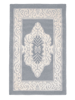 Коврик универсальный УЗОР1 50х80см, 100%хб серый, Турция M000073 000000000001199796