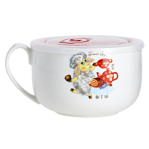 Бульонница Wellberg, фарфор 000000000001158085