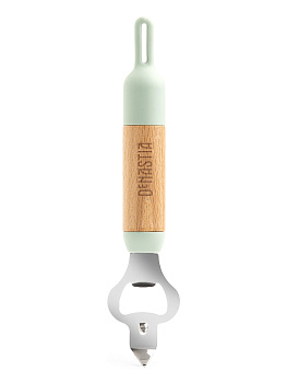 Открывалка для бутылок 20,5x4,2см DE'NASTIA деревянная ручка из бука мятный нержавеющая сталь 000000000001213989