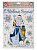 Оконное украшение Дед Мороз из ПВХ пленки (крепится посредством статического эффекта) с раскраской на картонной подложке / 30x38см а 000000000001191183
