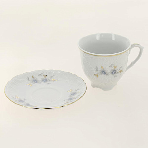 Сервиз кофейный 15 предметов CMIELOW 9706 blue фарфор 000000000001172712