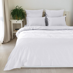 Пододеяльник 175x210см DE'NASTIA белый сатин NEW хлопок 100% 000000000001217224