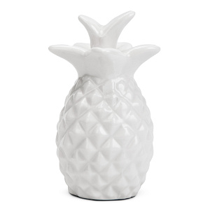 Фигура декоративная "Ананас" белый 3,5х3,5х9,5см R011162 000000000001200317