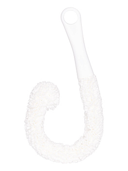 Щетка (ершик) для мытья стаканов и бутылок 30см DE'NASTIA белая ручка пластик 000000000001212876