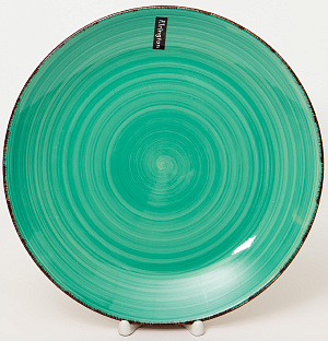 Тарелка обеденная 27см ELRINGTON АЭРОГРАФ Изумруд керамика 000000000001200767