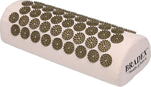 Массажер медицинский 39x16x11см BRADEX НИРВАНА Валик для акупунктурного массажа ТУ 32.50.21-001-76456205-2020 хлопок полиуретановая пена 000000000001210492