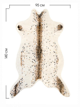 Коврик Барс LUCKY длинный ворс 95x140 верх:акрил-80%,полиэстер-20% обратная сторона-100%полиэстер,M000101 000000000001200620