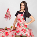 Фартук Этель "Арбузы" 65х60см, репс, пл.130г/м2, 100% хлопок 4126978 000000000001200098