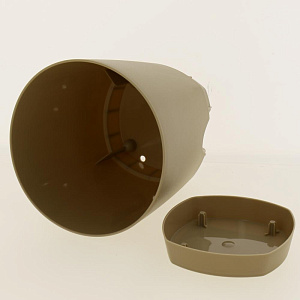 Горшок для цветов AMSTERDAM D 110 с прикорневым поливом 0,65 л Молочный Шоколад ING6198МШОК 000000000001191641