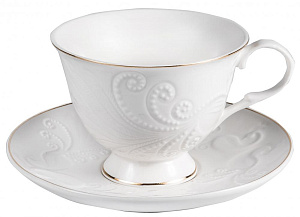 Набор чайный 12 предметов (чашка 220мл-6шт/блюдце-6шт) BALSFORD Грация Евника подарочная упаковка фарфор 000000000001193986