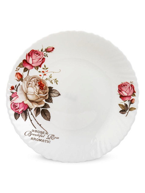 Тарелка обеденная 24см FARFORELLE Rose стеклокерамика 000000000001228249