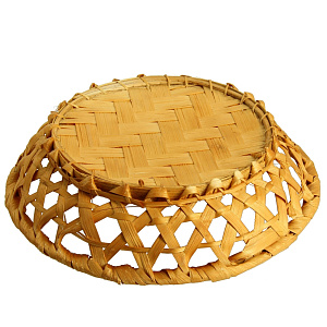 Фруктовница круглая, редкое плетение 000000000001067839
