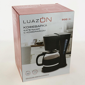 Кофеварка LUAZON HOME LKM-655 капельная 1,2л 900Вт белая 3863051 000000000001205710