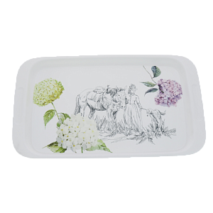 Поднос 43х26,8х2см ПОЛИМЕРБЫТ toile de jouy малый пластик 000000000001204961