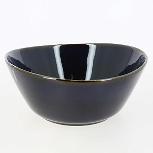 Салатник 22см/1,5л DE'NASTIA большой синий керамика 000000000001210840