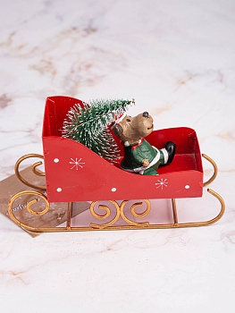 Декоративное украшение Сани 13,8х5х10,5см MANDARIN железо окрашенное 000000000001209308