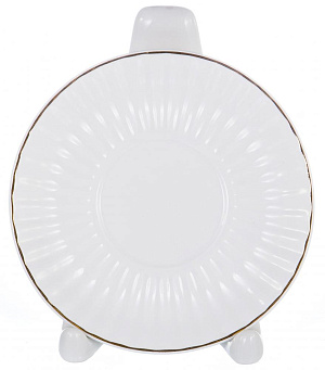 Набор кофейный 12 предметов (чашка 100мл-6шт/блюдце-6шт) белый с золотом подарочная упаковка 101-01009 000000000001177536