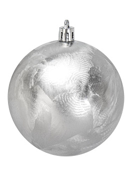 Декоративное украшение Набор шаров 3шт 8см серебро пластик 000000000001224145