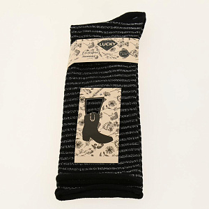 Гольфы женские полоска с люрексом  р.36-39/23-25 75%хл, 15%пэ, 5%эл, 5%люр 000000000001187749