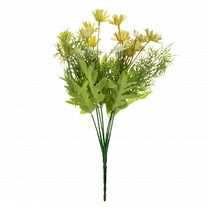 Цветок искусственный Ромашка 32,5см желтая 000000000001218412