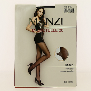 MANZI КОЛГОТКИ ЖЕНСКИЕ MICROTULLE 20 р3 BLACK 000000000001186693