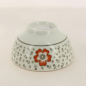 Салатник 0,675л 15см Красный цветок Фарфор Коралл SN0517 000000000001197463