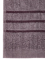 Полотенце махровое 30х60см СОФТИ бордюр 3 полоски лиловый хлопок 100% 000000000001215904