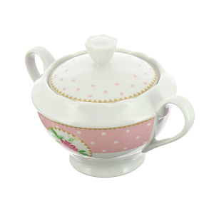 Сахарница 250мл Mix&Match Porcelaine Czech Gold Hands розовый 000000000001136206